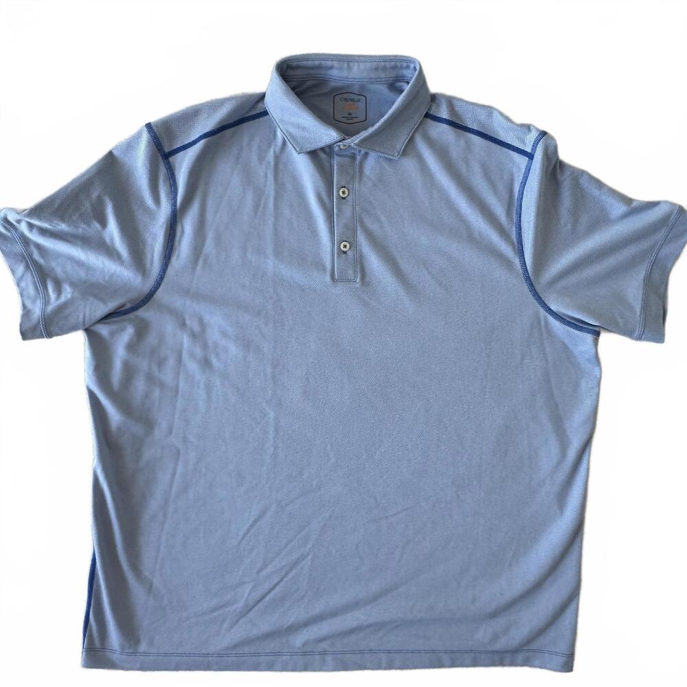 Cremieux Men's Club 38 Performance Polo Shirt - Light Blue - XL